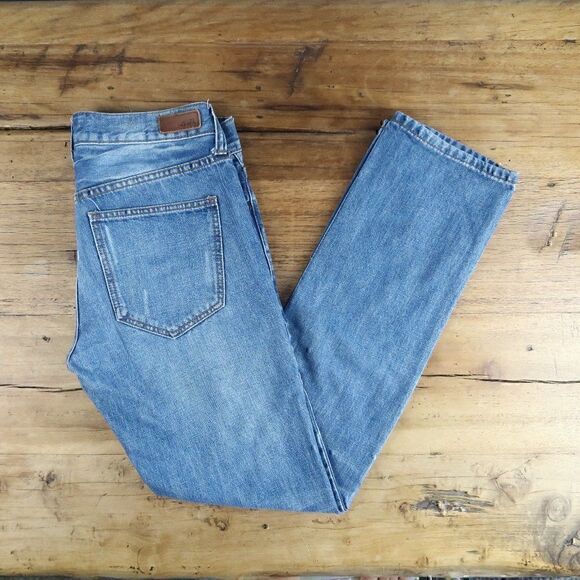 ECKO UNLTD JEANS 711 SLIM FIT DISTRESSED BLUE DENIM JEANS SIZE 30 - Picture 1 of 9